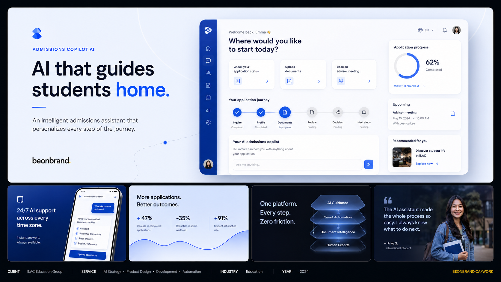 Admissions Copilot — Education AI Platform
