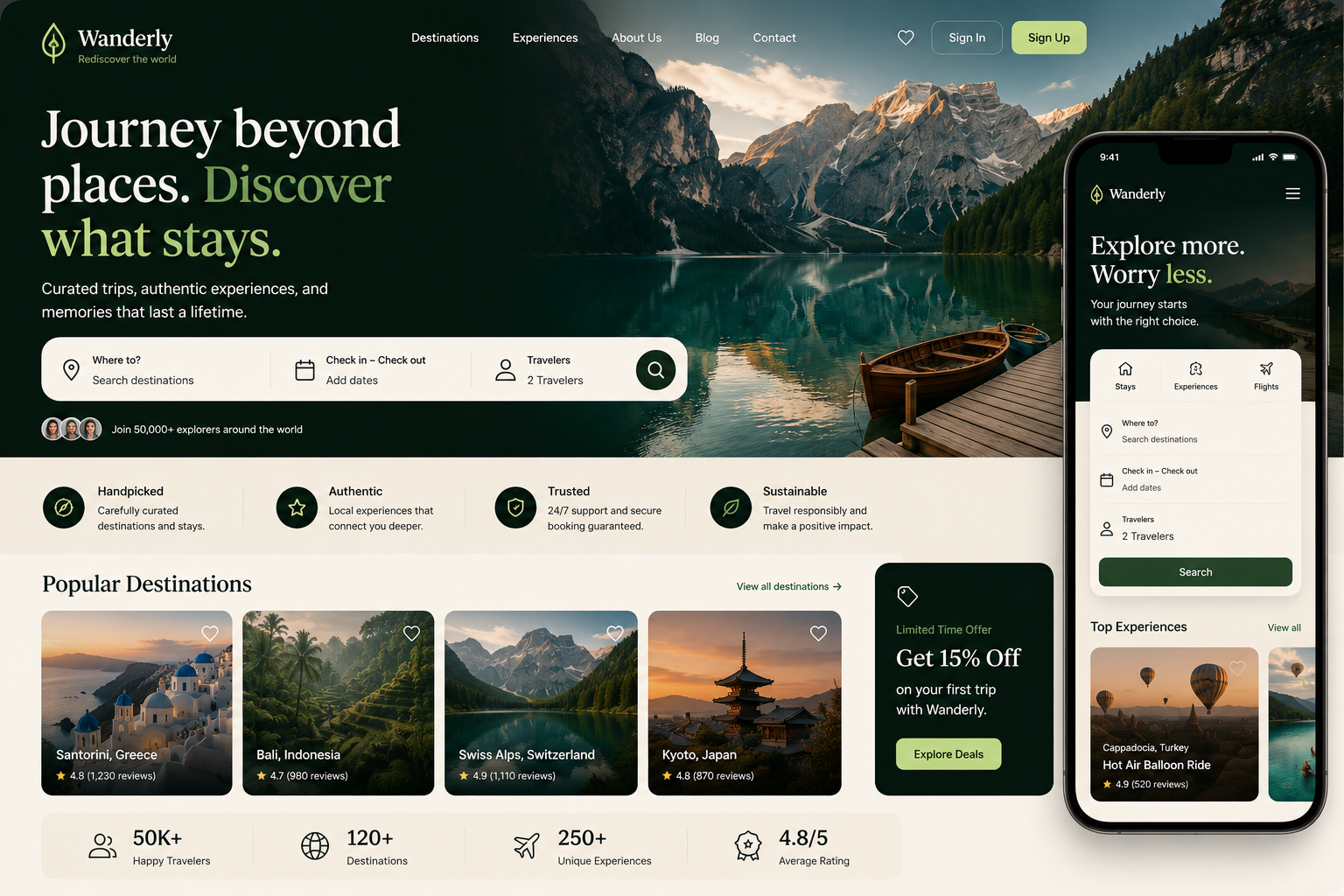 Wanderly — Travel Experience Platform